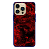 Husa IPhone 15 Pro Max, Protectie AirDrop, Marble, Red